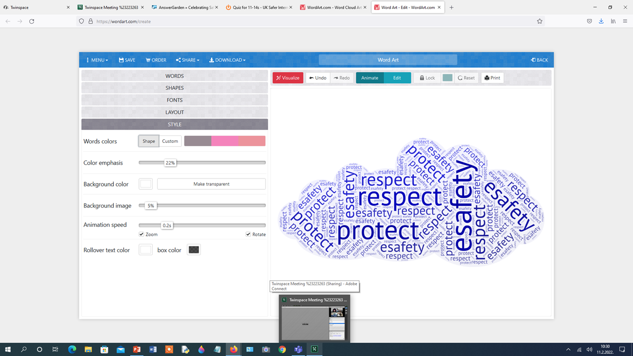 Dan sigurnijeg interneta 2022. - eTwinning online susret